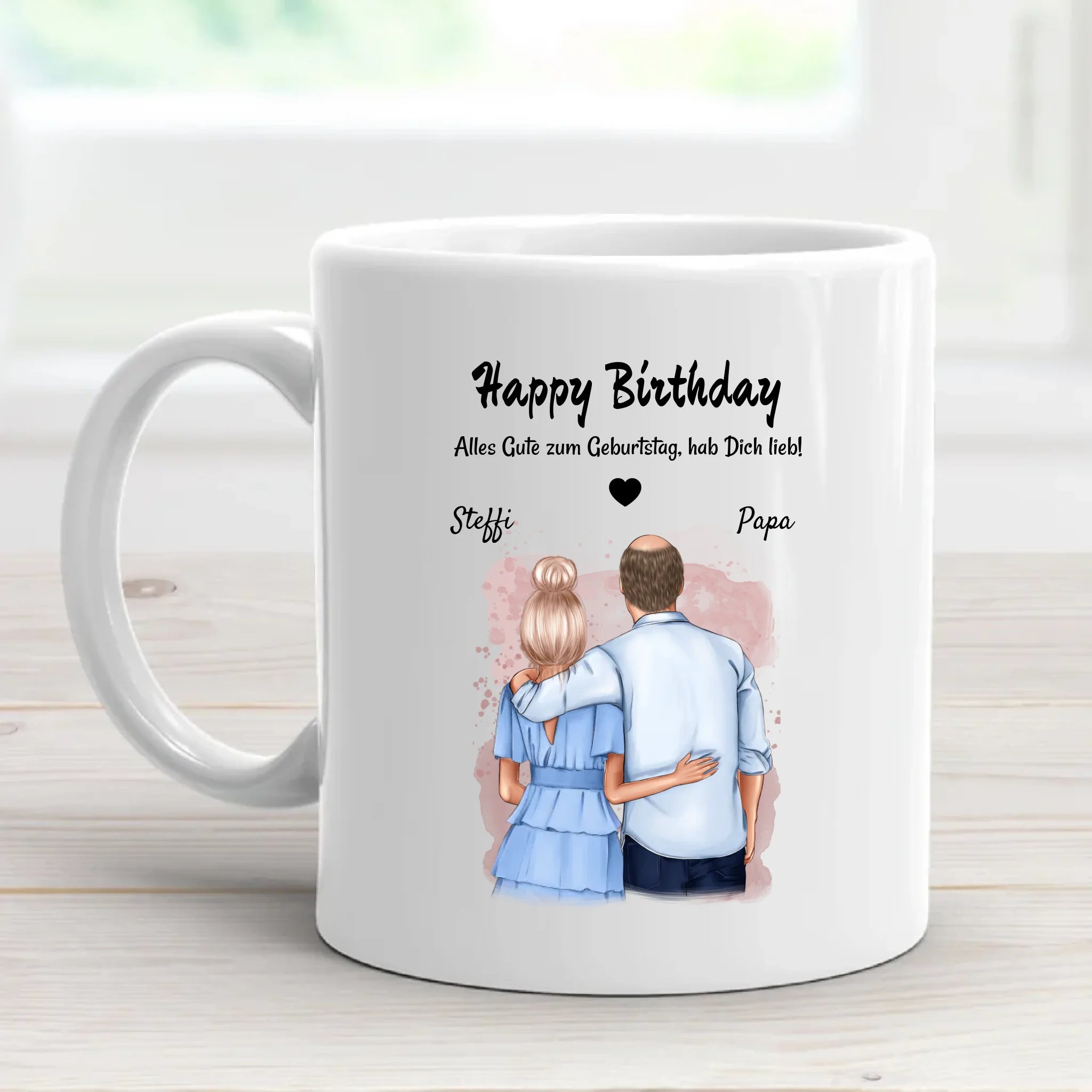 Vater Tochter Tasse personalisiert - Cantty