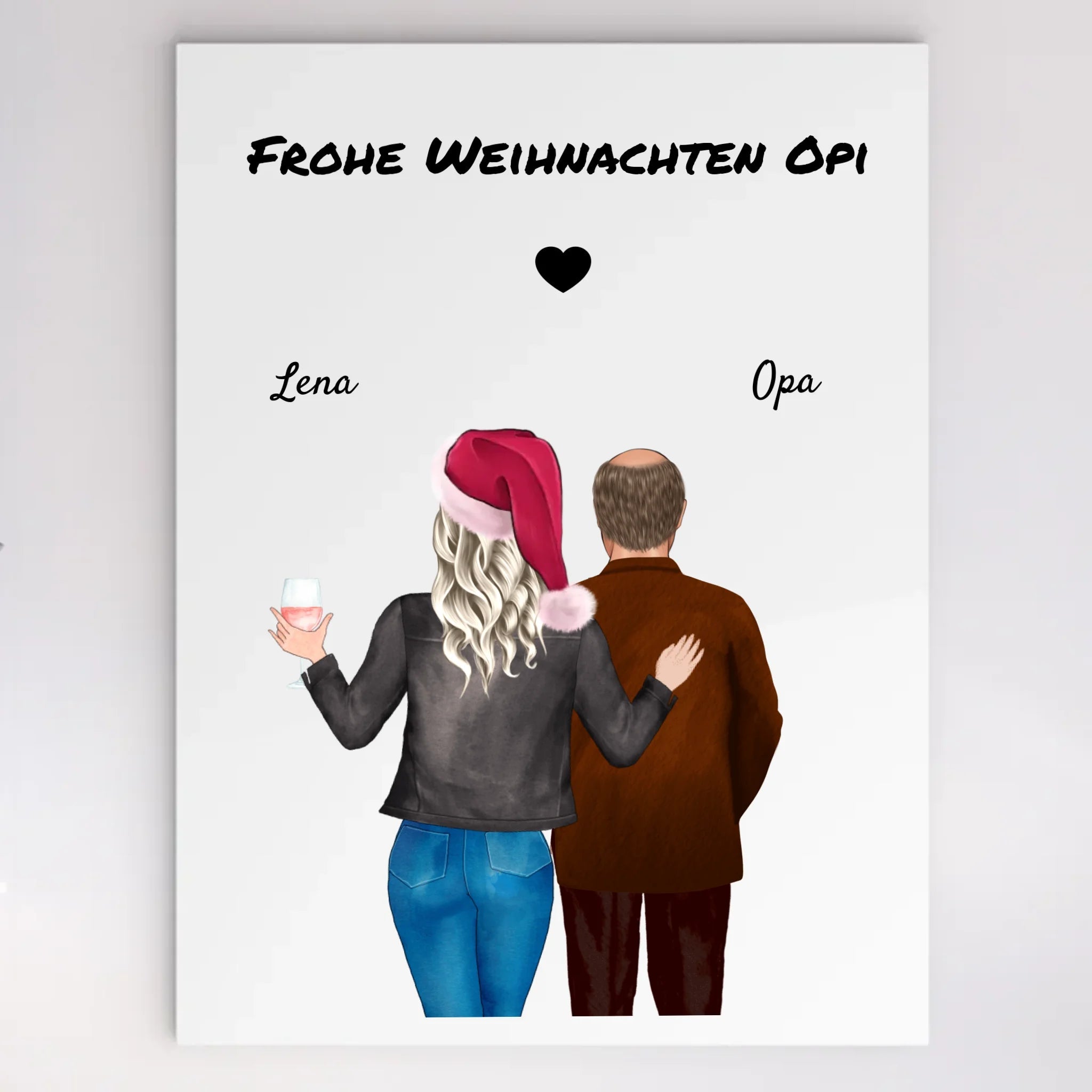 Weihnachtsgeschenk Acrylglas Bild personalisiert - Cantty