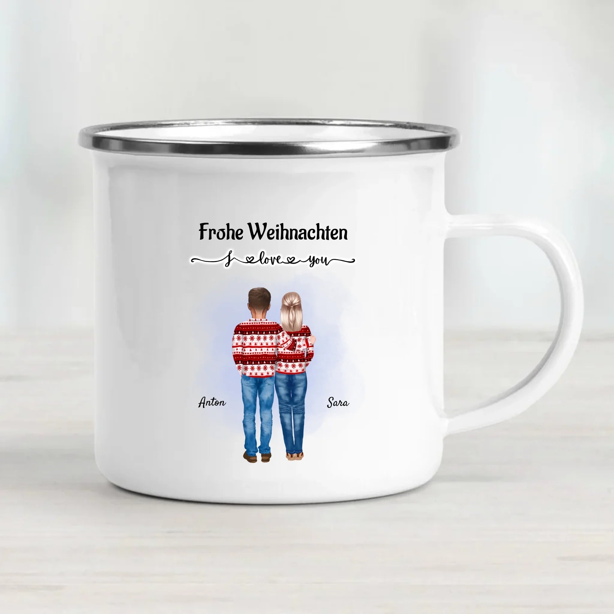 Weihnachtsgeschenk für Eltern individuelle Tasse gestalten - Cantty