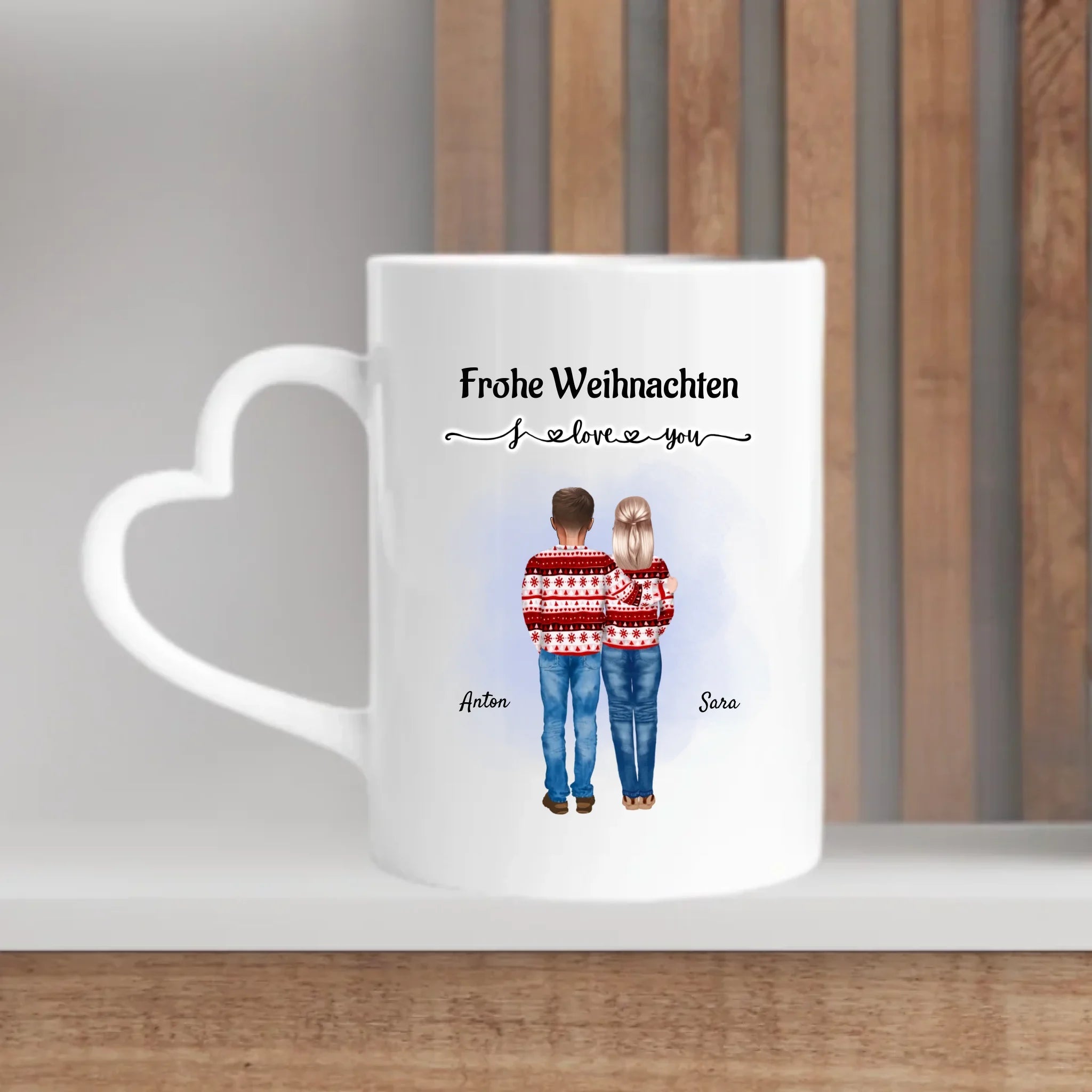 Weihnachtsgeschenk für Eltern individuelle Tasse gestalten - Cantty