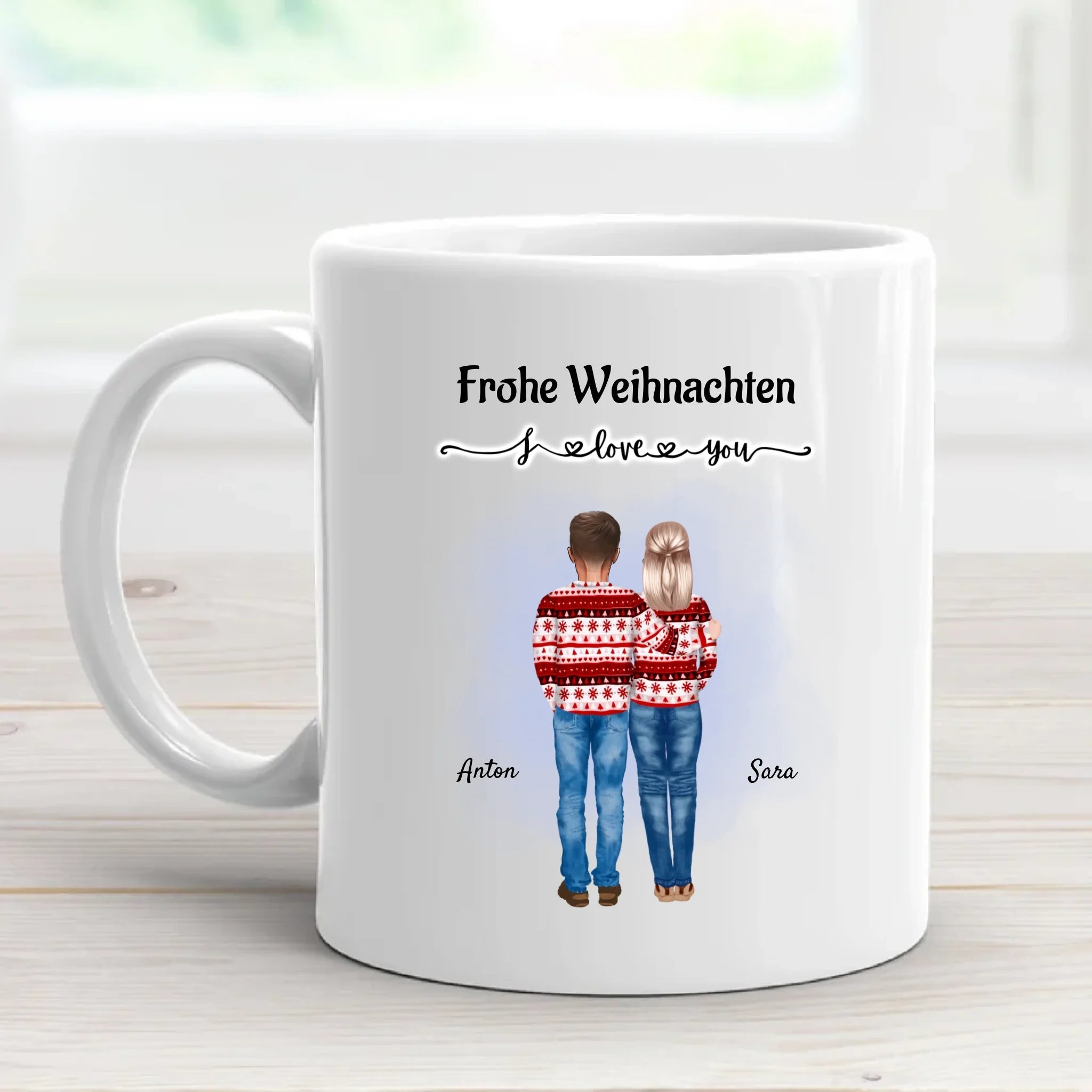 Weihnachtsgeschenk für Eltern individuelle Tasse gestalten - Cantty