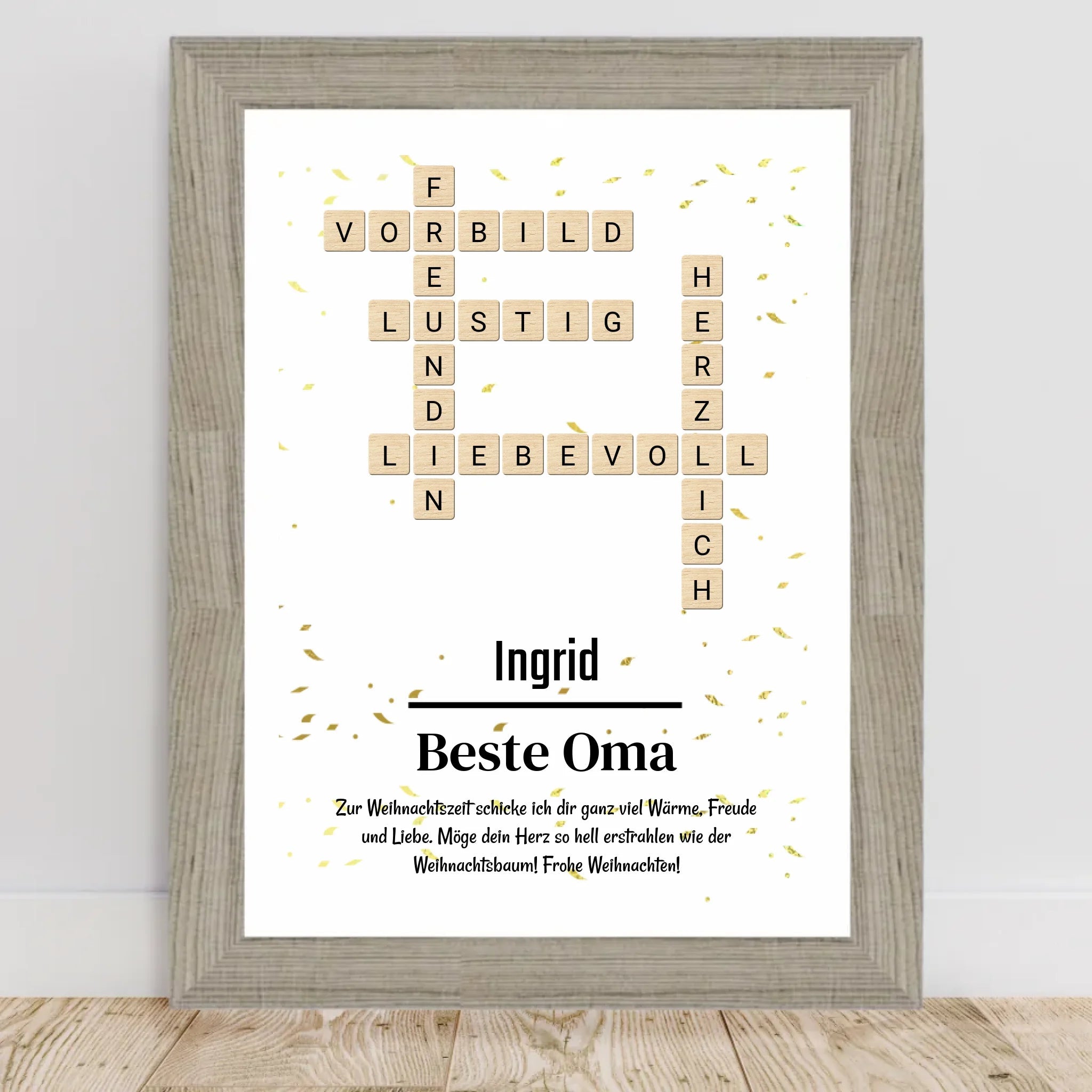 Weihnachtsgeschenk für Oma Bild mit Definition - Cantty