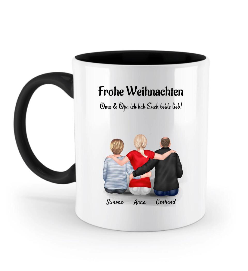 Weihnachtsgeschenk Tasse Opa & Oma von Enkelin - Cantty