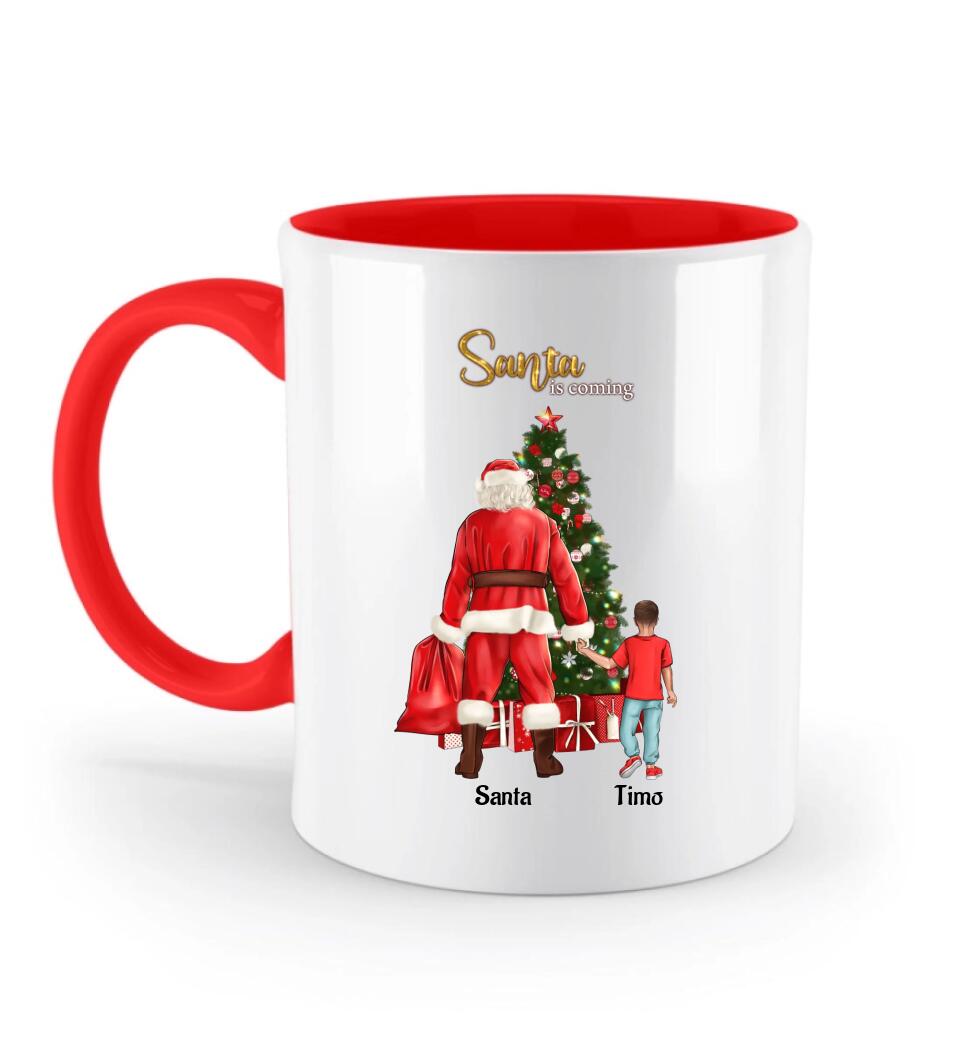 Weihnachtstasse für kleinen Jungen personalisiert - Cantty