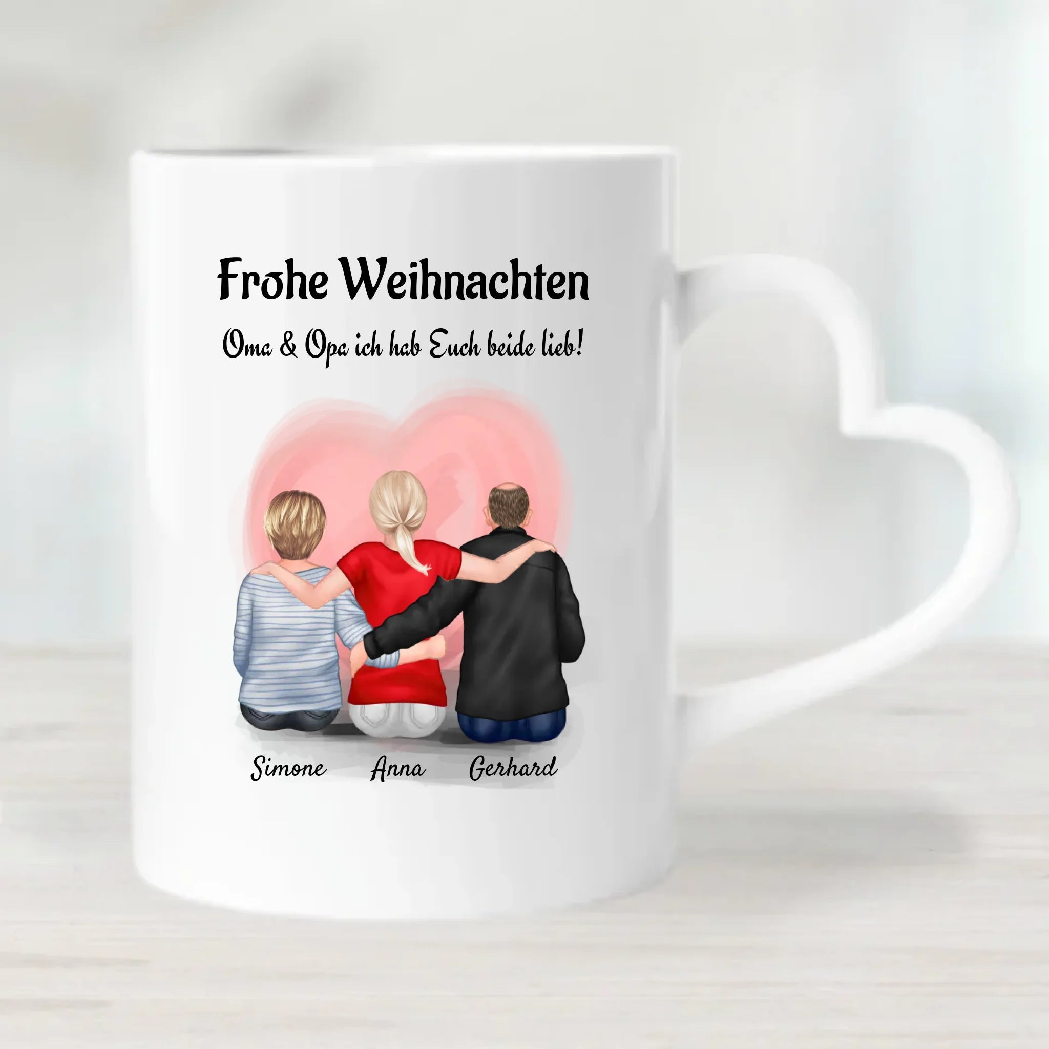 Weihnachtstasse Geschenk für Oma Opa von Enkelin - Cantty