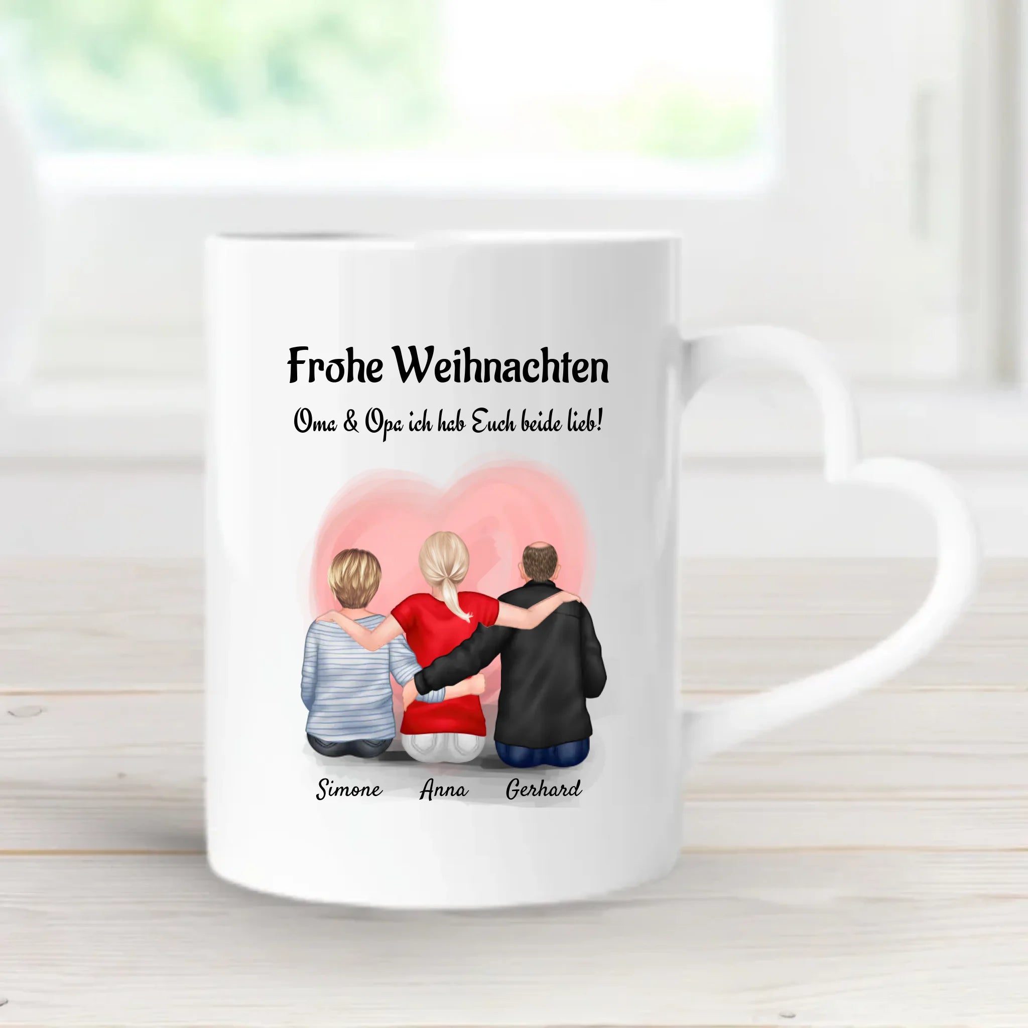 Weihnachtstasse Geschenk für Oma Opa von Enkelin - Cantty