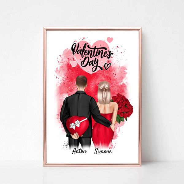 Valentinstag Bild Geschenk personalisiert - Cantty