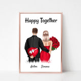 Geschenk Poster personalisiert zum Valentinstag & Jahrestag - Cantty