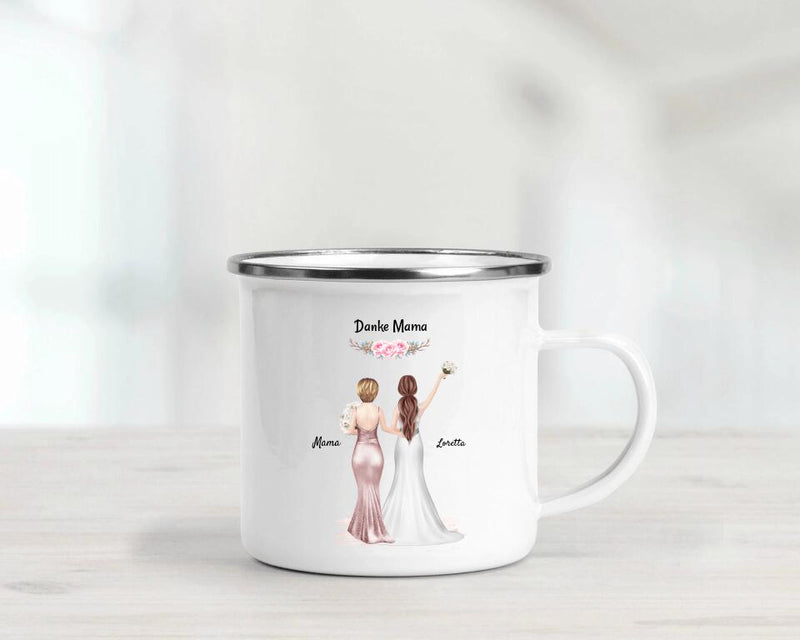 Brautmutter Danke Geschenk Tasse personalisiert von Braut - Cantty