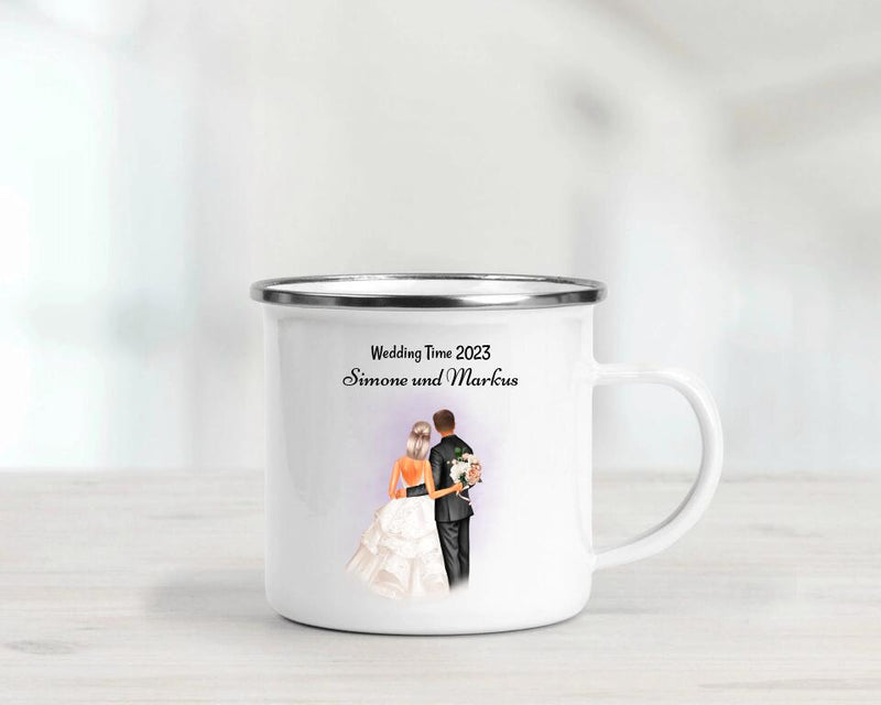 Hochzeitspaar Tasse personalisiert - Cantty