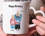 Tasse Junge Mädchen Geburtstag Bild mit Eltern - Cantty