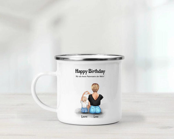 Geburtstagsgeschenk für Patentante individuelle Tasse