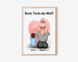 Tante Neffe Poster Geschenk personalisiert