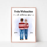 Oma & Opa Weihnachtsgeschenk Posterdruck - Cantty
