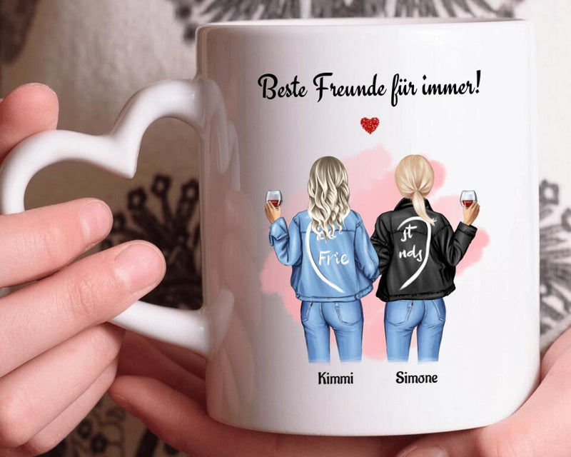 Beste Freunde Tasse Geschenk personalisiert für Frauen - Cantty
