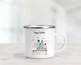 Familie Geschenk Tasse personalisiert mit Kindern - Cantty