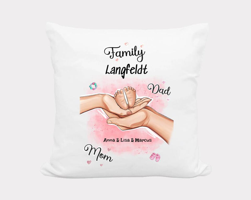 Babygeschenk Kissen personalisiert zur Geburt - Cantty