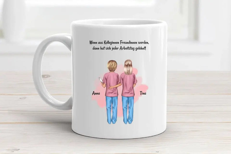 Beste Freundin Krankenschwester Tasse Geschenk personalisiert - Cantty