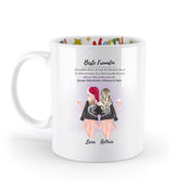 Beste Freundinnen Tasse personalisiert Geschenk zu Weihanchten - Cantty