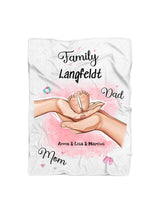 Decke Geschenk zur Geburt Junge & Mädchen personalisiert - Cantty