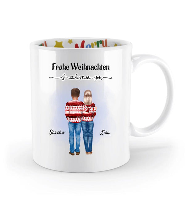 Geschenk Ehefrau Weihnachtstasse Paar Bild - Cantty