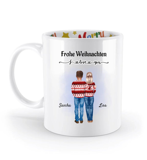 Geschenk Ehefrau Weihnachtstasse Paar Bild - Cantty