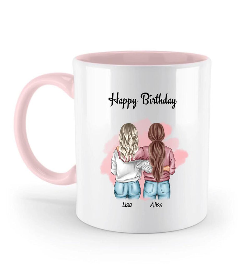 Geschenk Tasse mit Geburtstagswünsche Frauen Freundschaft - Cantty