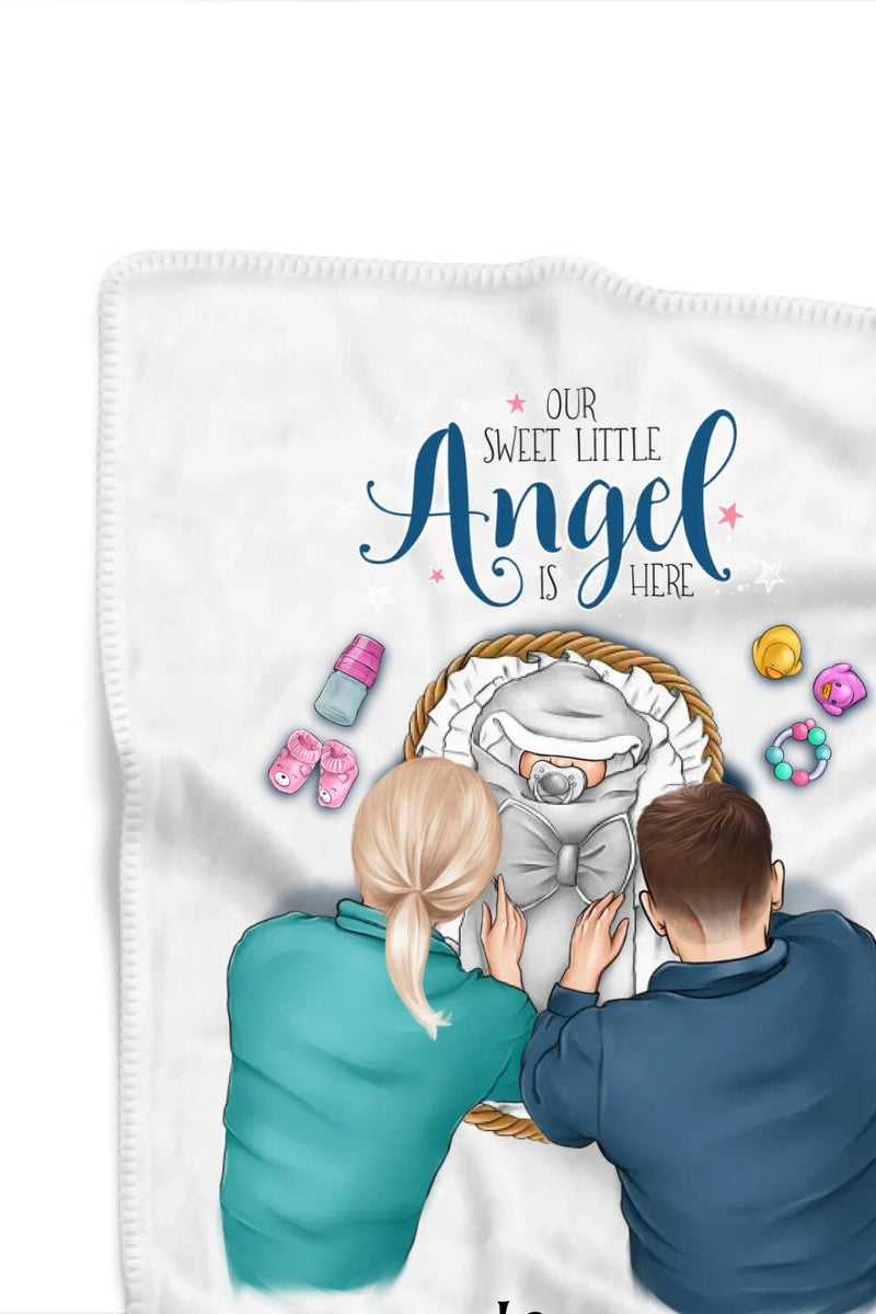 Geschenk zur Geburt Junge Mädchen Decke personalisiert - Cantty
