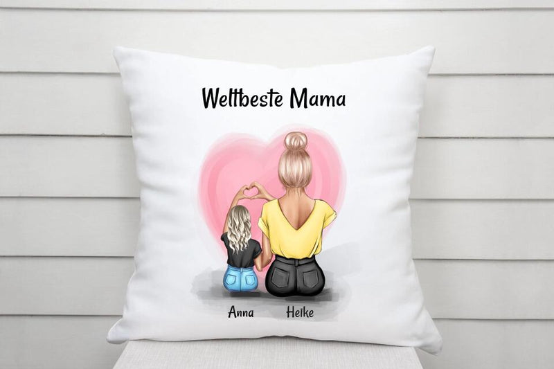 Kissen Mama Geschenk von Tochter personalisiert - Cantty