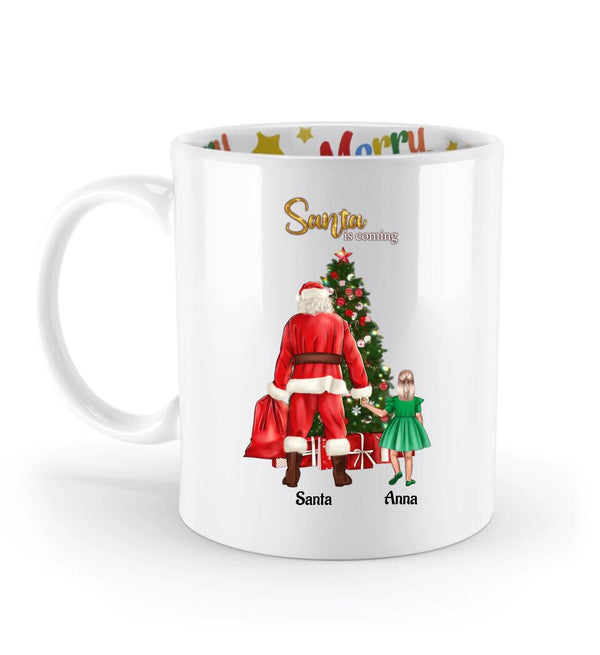 Mädchen Weihnachtstasse Geschenk personalisiert - Cantty