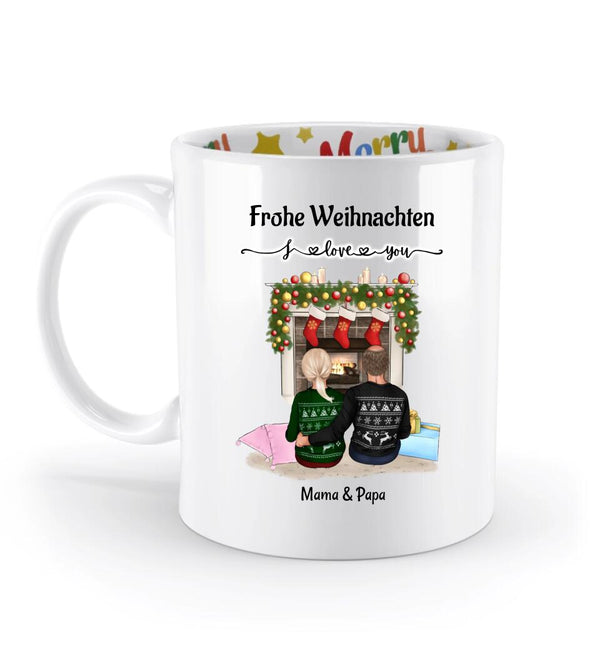 Mama & Papa Tasse Geschenk Weihnachten - Cantty