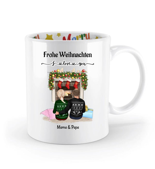 Mama & Papa Tasse Geschenk Weihnachten - Cantty