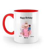 Mutter Geburtstag Geschenk Tasse mit kleinen Kindern - Cantty