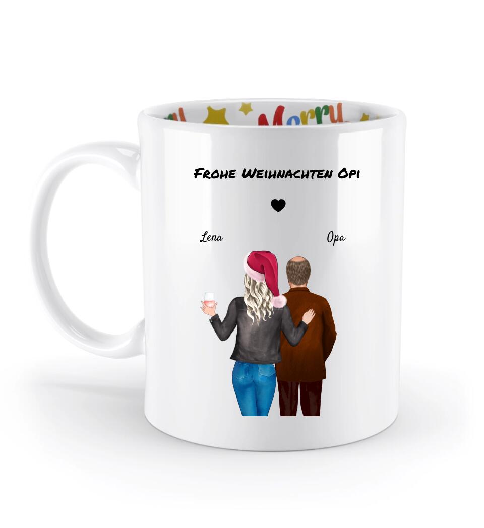 Opa Weihnachtstasse Geschenk personalisiert - Cantty