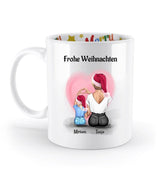 Patenkind Mädchen & Patentante Weihnachtstasse personalisiert - Cantty