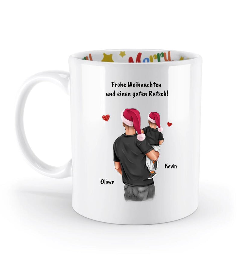 Patenonkel & Junge Weihnachtstasse Geschenk personalisiert - Cantty