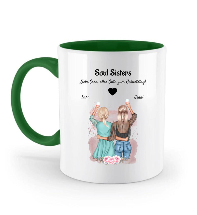 Soul Sisters Geschenk Tasse personalisiert - Cantty