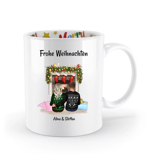 Weihnachtstasse für Freund & Freundin Geschenk personalisiert - Cantty