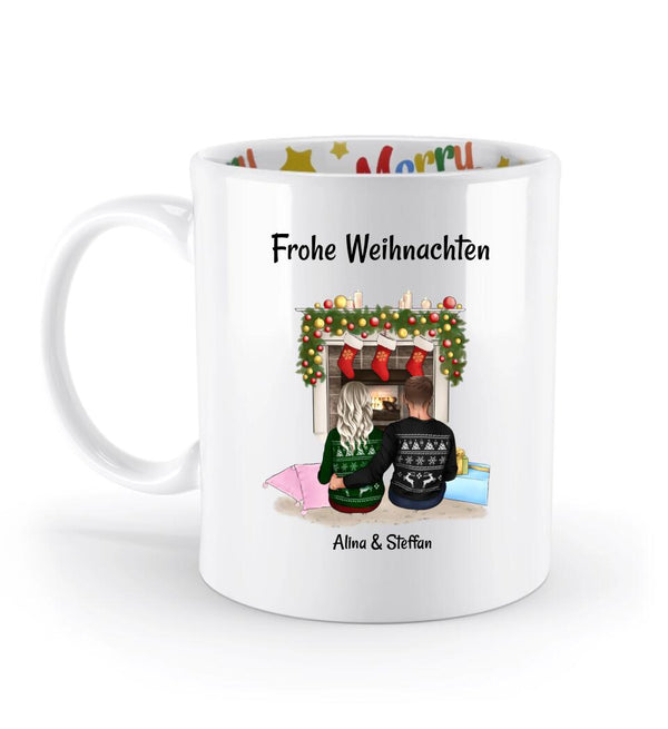 Weihnachtstasse für Freund & Freundin Geschenk personalisiert - Cantty