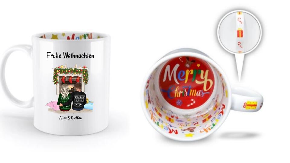 Weihnachtstasse für Freund & Freundin Geschenk personalisiert - Cantty