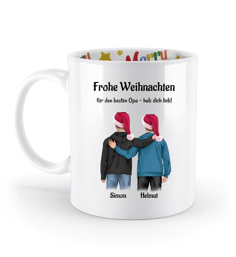 Weihnachtstasse für Opa Geschenk personalisieren - Cantty